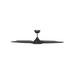 Generation Lighting Dellwood Coastal Smart 56 Inch LED Ceiling Fan Midnight Black Finish Midnight Black Blades (5DLWCSM56MBKD)