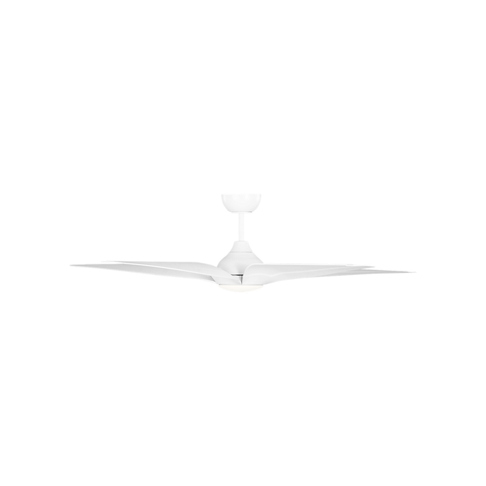 Generation Lighting Dellwood Coastal Smart 56 Inch LED Ceiling Fan Matte White Finish Matte White Blades (5DLWCSM56RZWD)