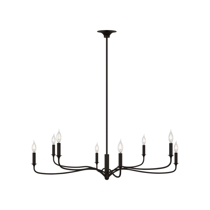 Generation Lighting Chatsworth 42 Inch Chandelier In Aged Iron (AC1218AI)
