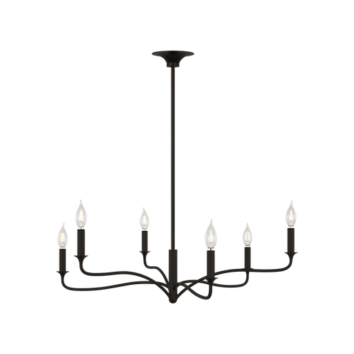 Generation Lighting Chatsworth 32 Inch Chandelier In Aged Iron (AC1226AI)