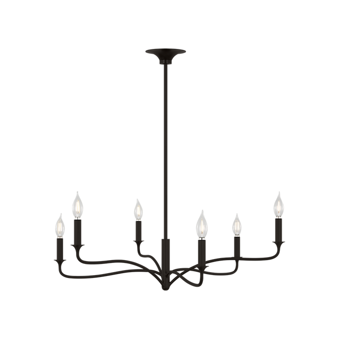 Generation Lighting Chatsworth 32 Inch Chandelier In Aged Iron (AC1226AI)
