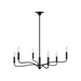 Generation Lighting Chatsworth 32 Inch Chandelier In Aged Iron (AC1226AI)
