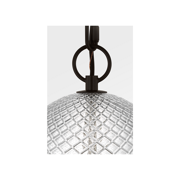 Generation Lighting Lucinda 8 Inch Pendant In Aged Iron (AP1291AI)