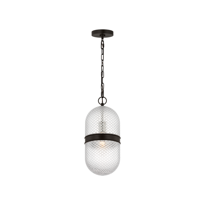 Generation Lighting Lucinda 8 Inch Pendant In Aged Iron (AP1291AI)