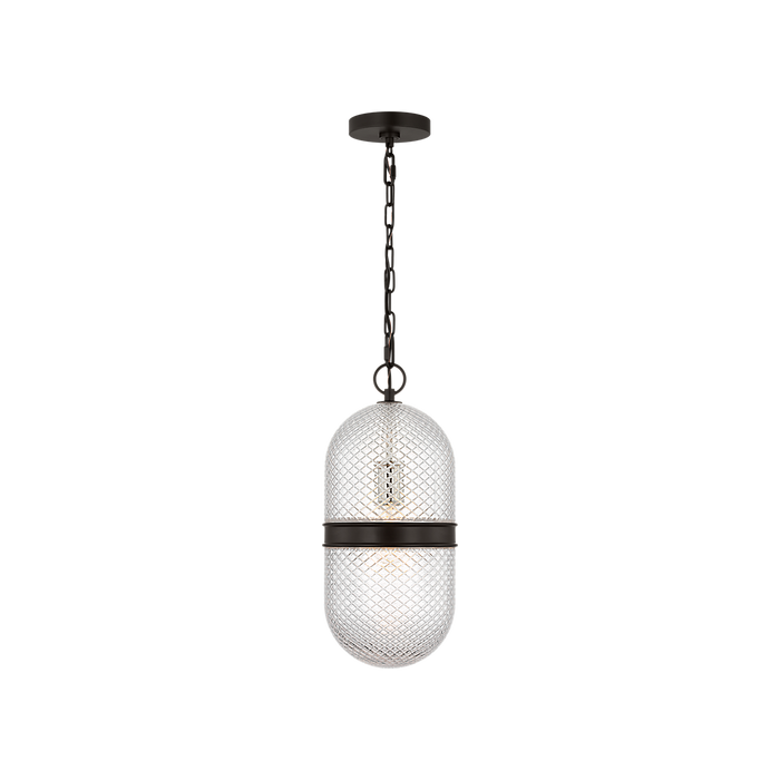 Generation Lighting Lucinda 8 Inch Pendant In Aged Iron (AP1291AI)