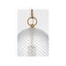 Generation Lighting Lucinda 8 Inch Pendant In Burnished Brass (AP1291BBS)