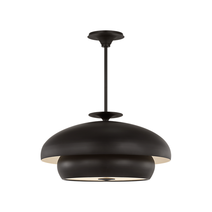 Generation Lighting Solene 24 Inch Pendant In Aged Iron (LXC1208AI)