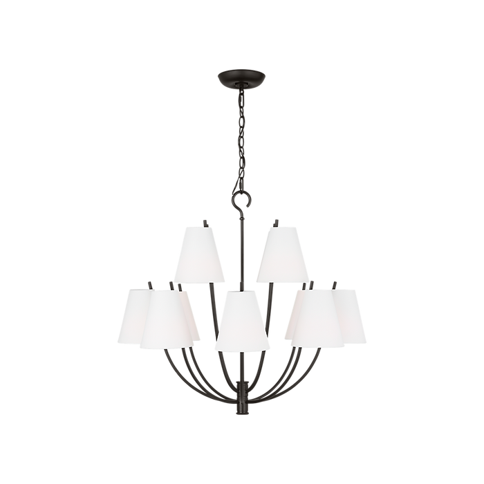 Generation Lighting Marina 30 Inch Chandelier In Aged Iron (CC18312AI)