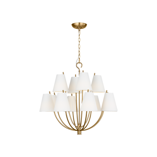 Generation Lighting Marina 30 Inch Chandelier In Burnished Brass (CC18312BBS)