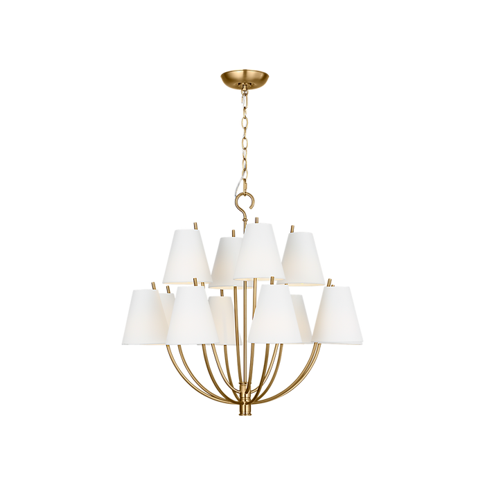Generation Lighting Marina 30 Inch Chandelier In Burnished Brass (CC18312BBS)
