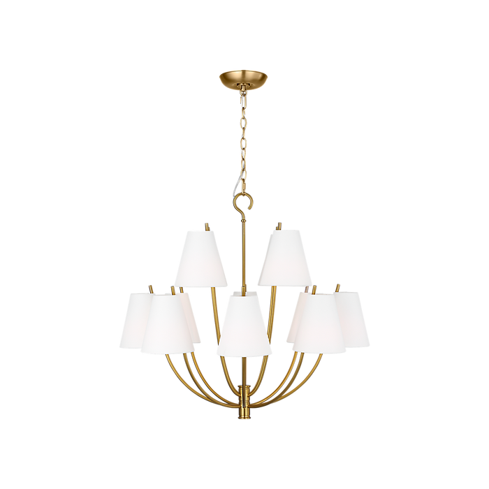 Generation Lighting Marina 30 Inch Chandelier In Burnished Brass (CC18312BBS)