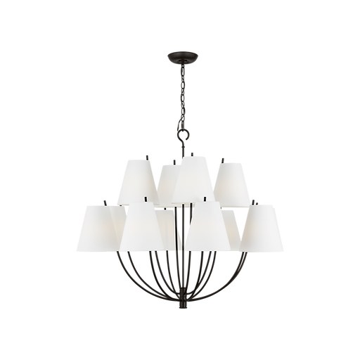 Generation Lighting Marina 40 Inch Chandelier In Aged Iron (CC18412AI)