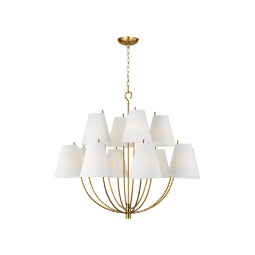 Generation Lighting Marina 40 Inch Chandelier In Burnished Brass (CC18412BBS)