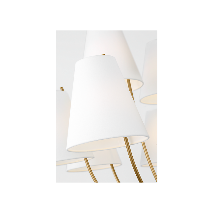 Generation Lighting Marina 40 Inch Chandelier In Burnished Brass (CC18412BBS)