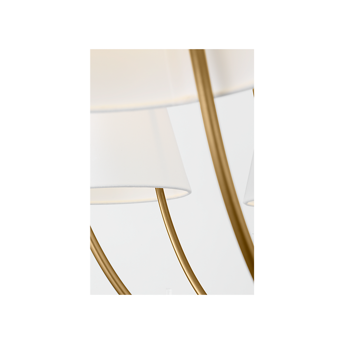 Generation Lighting Marina 40 Inch Chandelier In Burnished Brass (CC18412BBS)