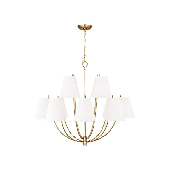 Generation Lighting Marina 40 Inch Chandelier In Burnished Brass (CC18412BBS)