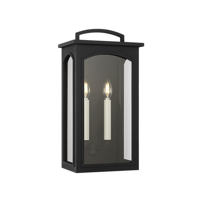 Generation Lighting Modesto 19 Inch Wall Lantern In Textured Black (CO1542TXB)