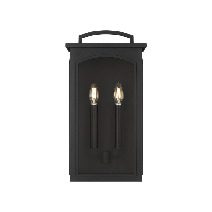 Generation Lighting Modesto 19 Inch Wall Lantern In Textured Black (CO1542TXB)