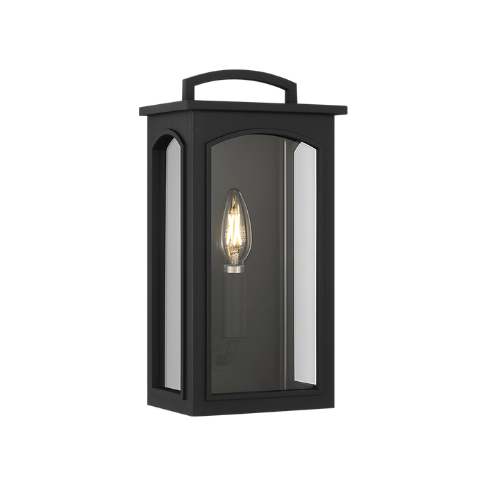 Generation Lighting Modesto 12 Inch Wall Lantern In Textured Black (CO1551TXB)