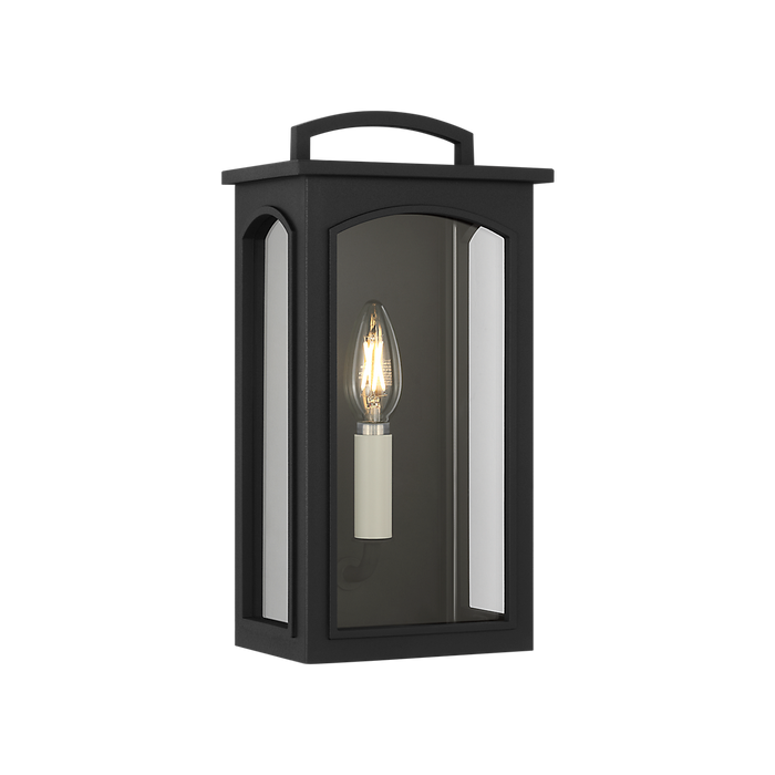 Generation Lighting Modesto 12 Inch Wall Lantern In Textured Black (CO1551TXB)