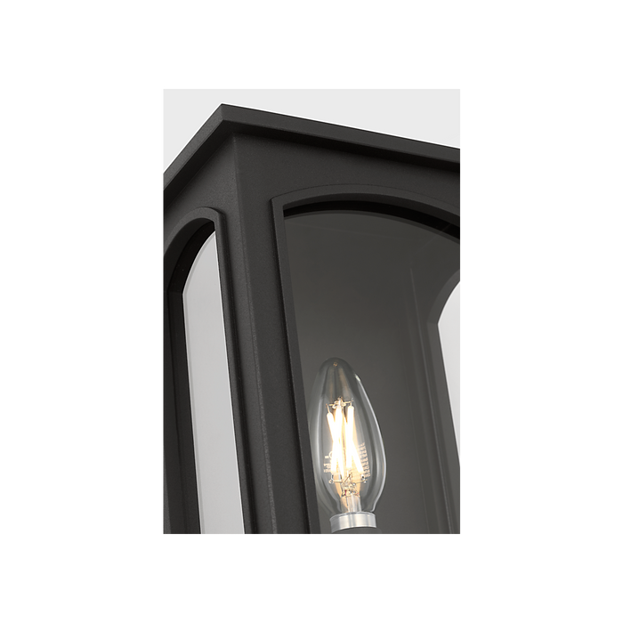Generation Lighting Modesto 12 Inch Wall Lantern In Textured Black (CO1551TXB)