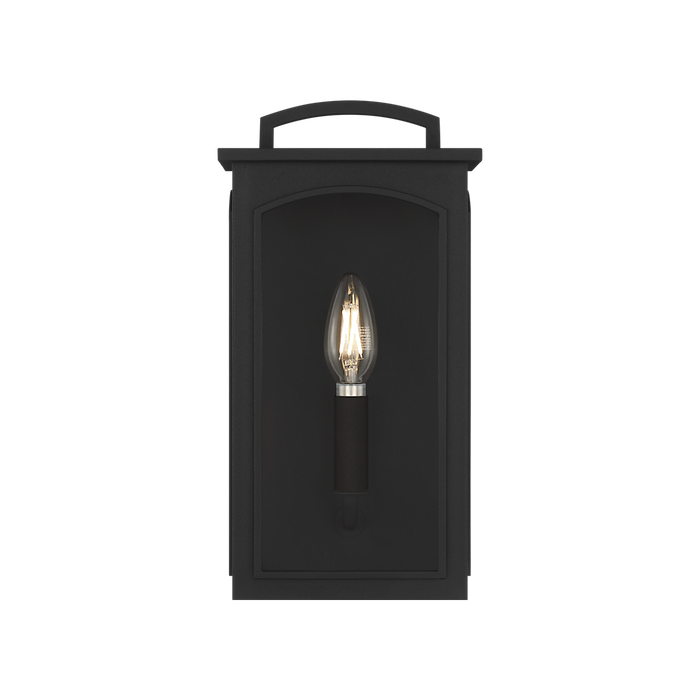 Generation Lighting Modesto 12 Inch Wall Lantern In Textured Black (CO1551TXB)