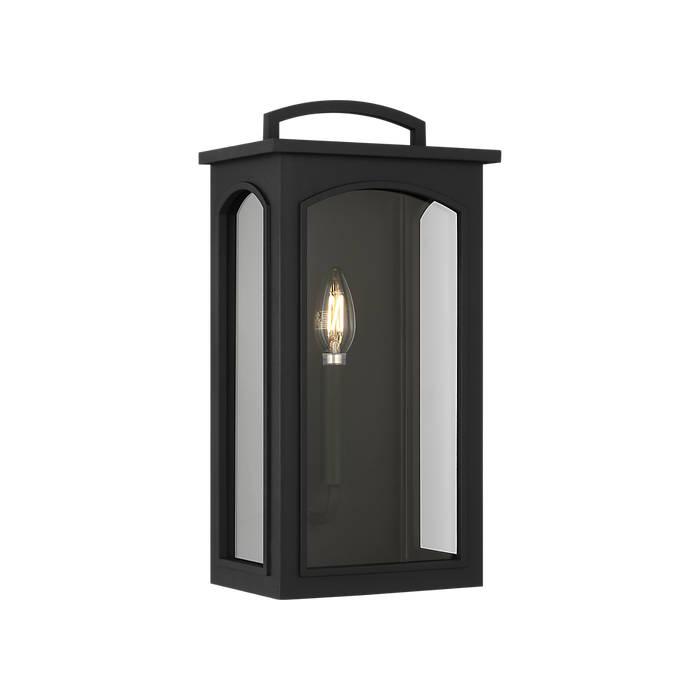 Generation Lighting Modesto 15 Inch Wall Lantern In Textured Black (CO1561TXB)