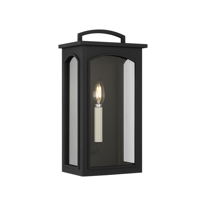 Generation Lighting Modesto 15 Inch Wall Lantern In Textured Black (CO1561TXB)