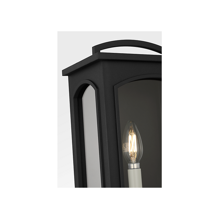 Generation Lighting Modesto 15 Inch Wall Lantern In Textured Black (CO1561TXB)