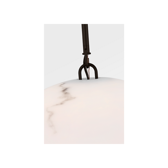 Generation Lighting Savina 20 Inch Pendant In Aged Iron (CP1481AI)