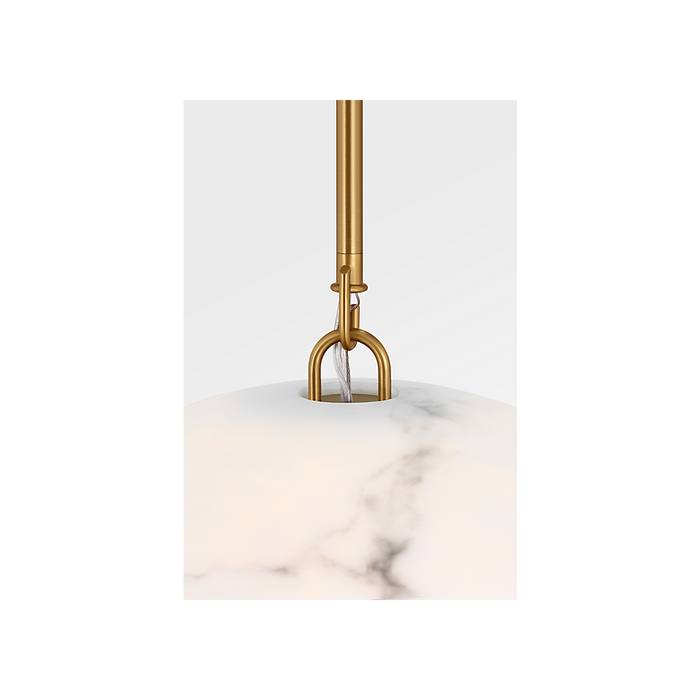 Generation Lighting Savina 20 Inch Pendant In Burnished Brass (CP1481BBS)