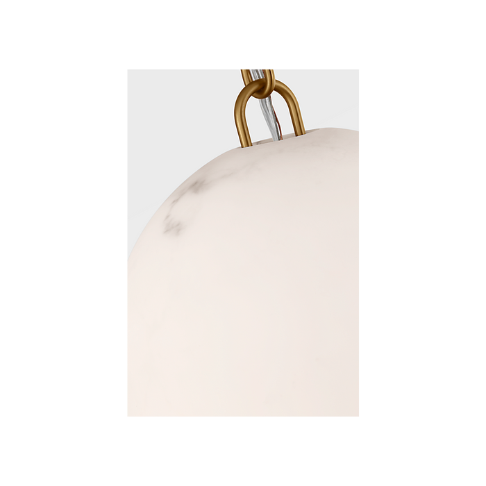 Generation Lighting Savina 10 Inch Pendant In Burnished Brass (CP1491BBS)