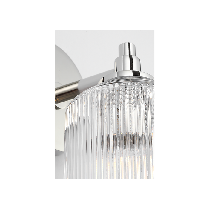 Generation Lighting Barstow 9 Inch Bath Fixture In Polished Nickel (CV1091PN)