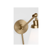 Generation Lighting Wellfleet One-Arm Cone Sconce In Burnished Brass With Milk Glass Shade (CW1121BBSMG)
