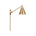 Generation Lighting Wellfleet One-Arm Cone Sconce In Burnished Brass with Burnished Brass Shade (CW1121BBS)