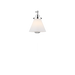 Generation Lighting Wellfleet One-Arm Cone Sconce In Polished Nickel With Milk Glass Shade (CW1121PNMG)