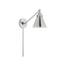 Generation Lighting Wellfleet One-Arm Cone Sconce In Polished Nickel with Polished Nickel Shade (CW1121PN)