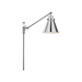 Generation Lighting Wellfleet One-Arm Cone Sconce In Polished Nickel with Polished Nickel Shade (CW1121PN)