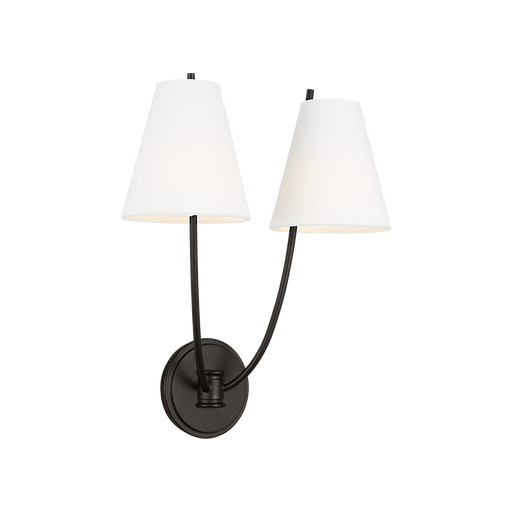 Generation Lighting Marina 18 Inch Double Sconce In Aged Iron (CW1422AI)