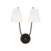 Generation Lighting Marina 18 Inch Double Sconce In Aged Iron (CW1422AI)