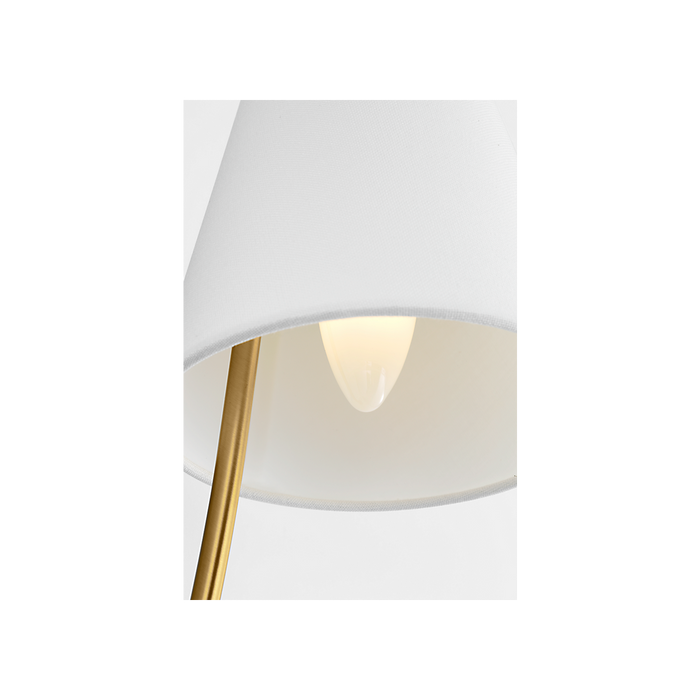 Generation Lighting Marina 18 Inch Double Sconce In Burnished Brass (CW1422BBS)