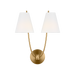 Generation Lighting Marina 18 Inch Double Sconce In Burnished Brass (CW1422BBS)