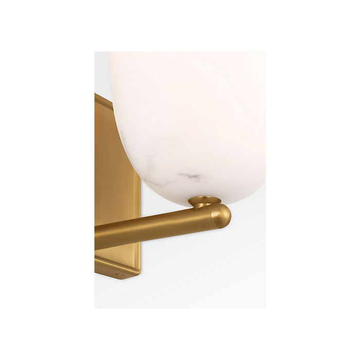 Generation Lighting Savina 12 Inch Sconce In Burnished Brass (CW1441BBS)