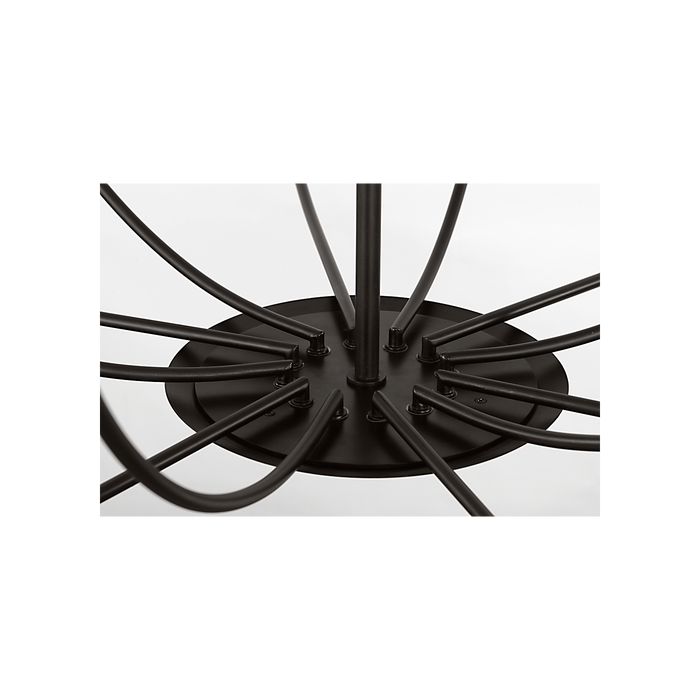 Generation Lighting Lois 48 Inch Chandelier In Aged Iron (EC11812AI)