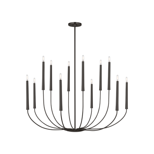 Generation Lighting Lois 48 Inch Chandelier In Aged Iron (EC11812AI)
