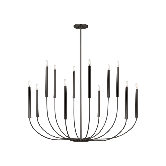 Generation Lighting Lois 48 Inch Chandelier In Aged Iron (EC11812AI)