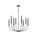 Generation Lighting Lois 34 Inch Chandelier In Aged Iron (EC1198AI)