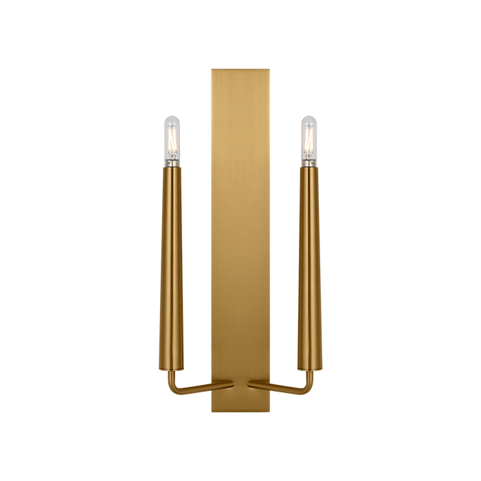 Generation Lighting Lois 18 Inch Double Sconce In Burnished Brass (EW1252BBS)