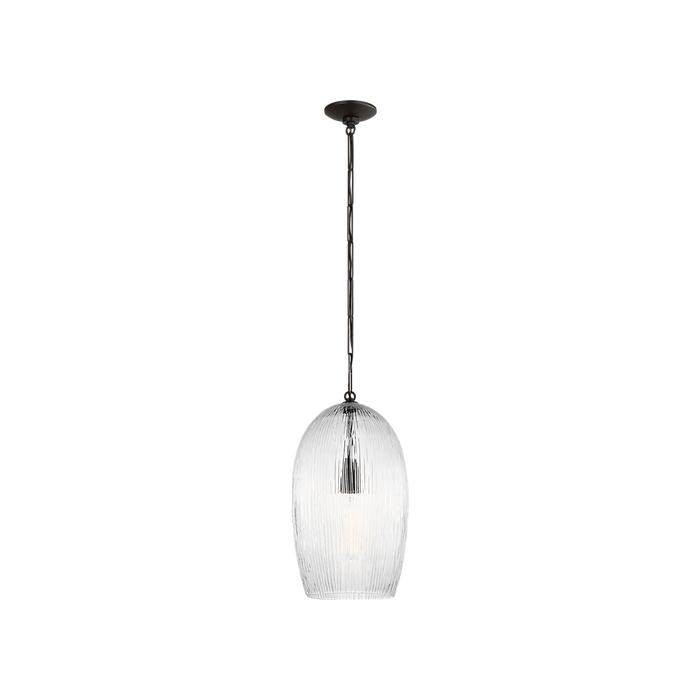 Generation Lighting Serafina 11 Inch Pendant In Aged Iron (HP1001AI)