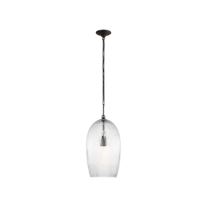 Generation Lighting Serafina 11 Inch Pendant In Aged Iron (HP1001AI)